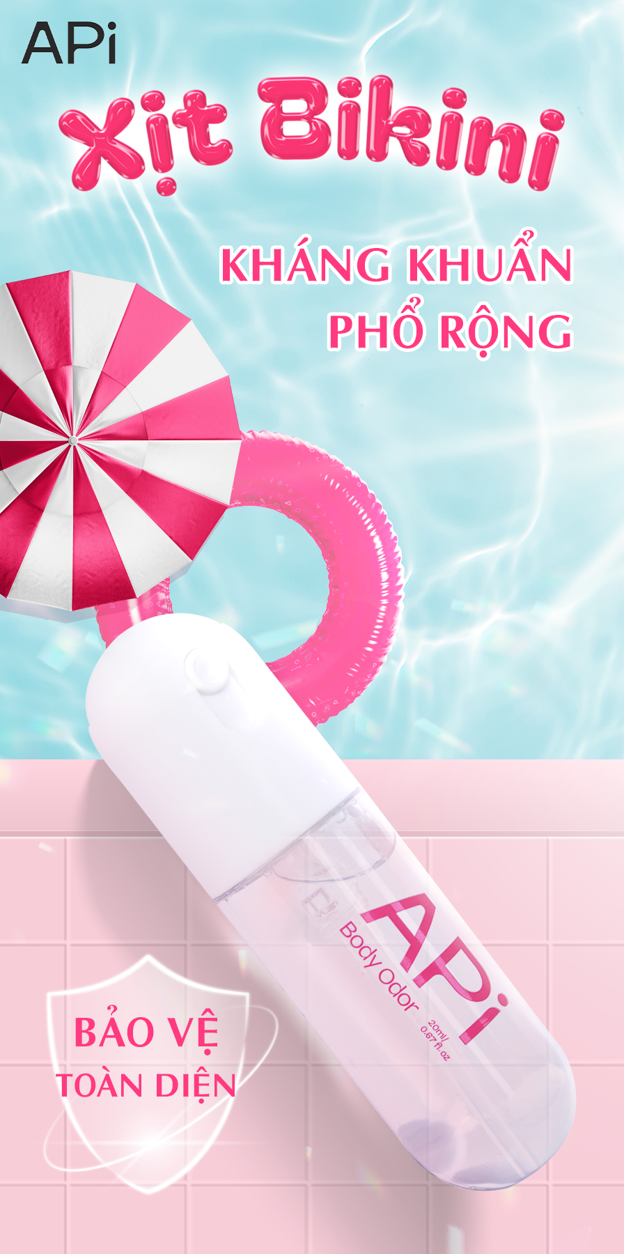 Xịt bikini kháng khuẩn phổ rộng APi