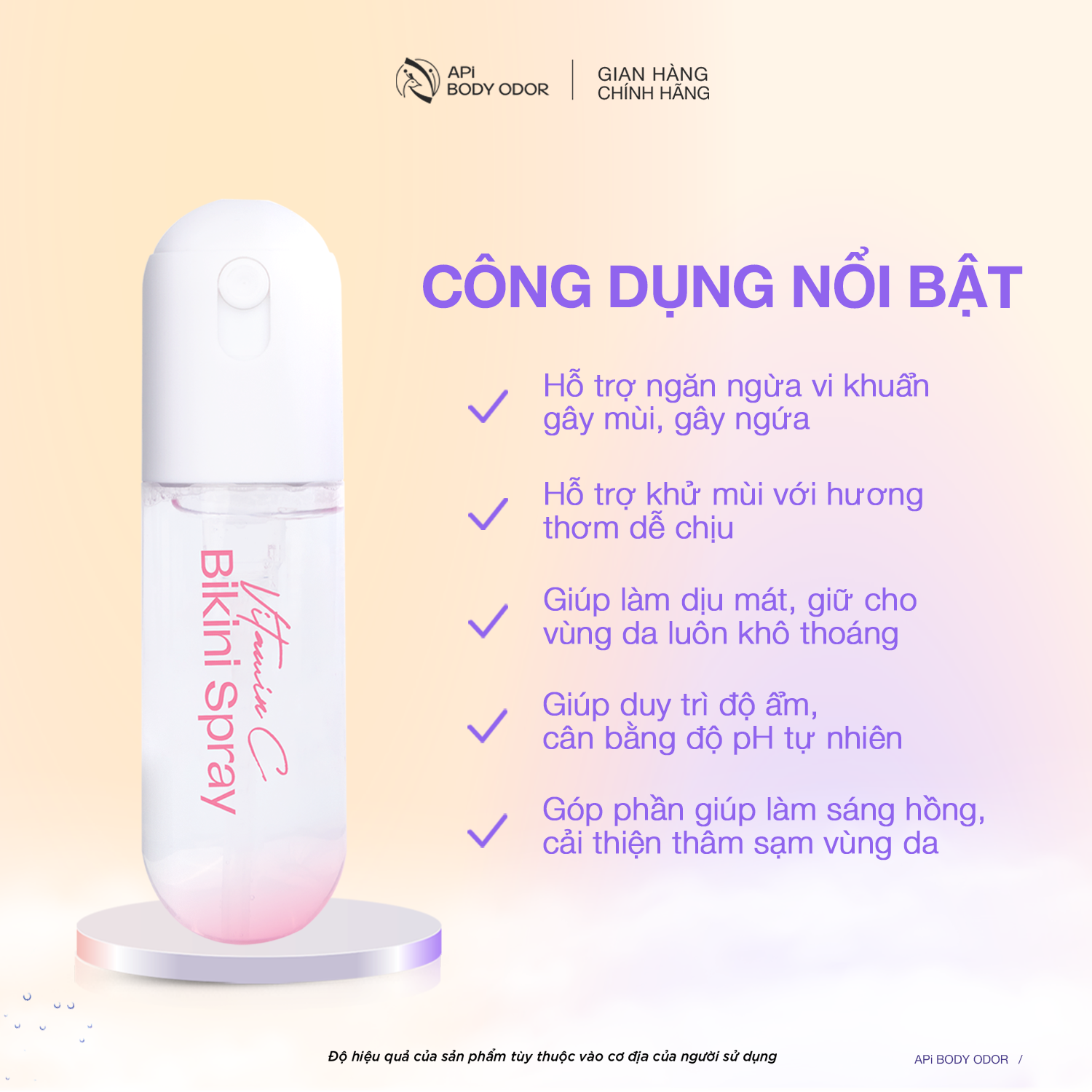 Xịt bikini kháng khuẩn phổ rộng APi