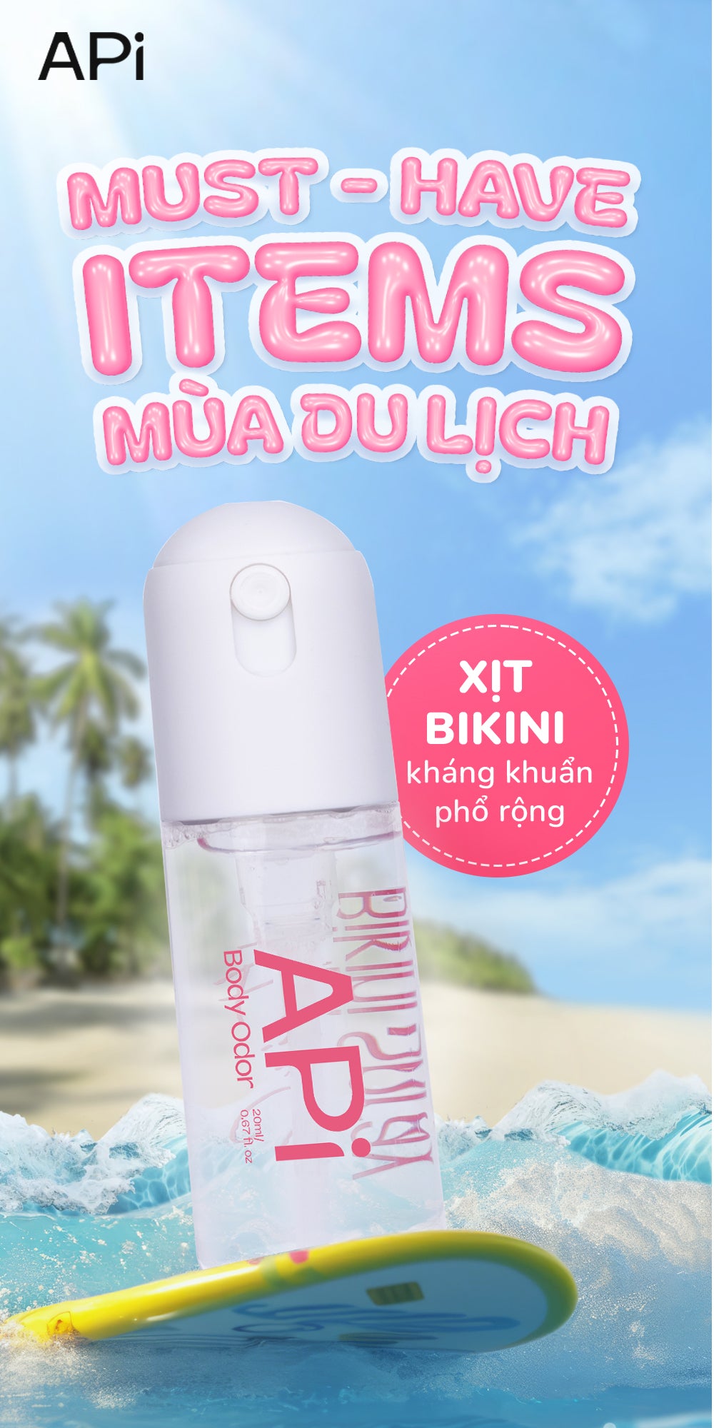 Xịt bikini kháng khuẩn phổ rộng APi